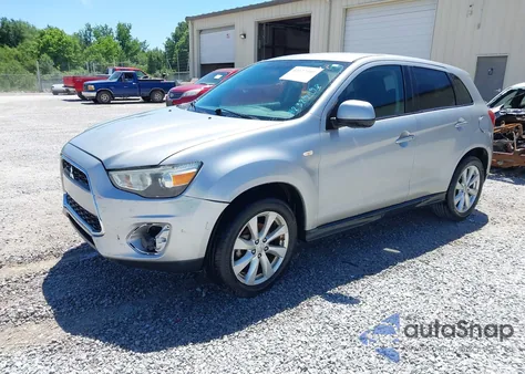2014 Mitsubishi Outlander Sport Es from USA, damaged, VIN 4A4AP3AUXEE012341